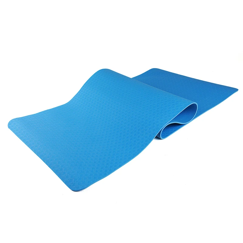 Wholesale Screen Print Embossed Eco Friendly Custom Logo 6mm 8mm TPE Yoga Mats