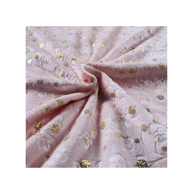  Модная полиэфирная рельефная ткань полиэфирное платье креп-ткань с божьей фольгой дизайнерская бархатная для женской детской одежды