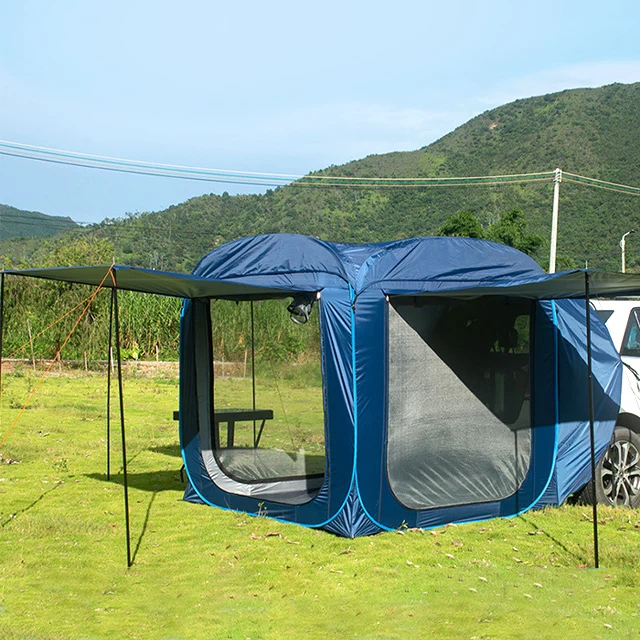 car roof top tent automatic opening Anti-mosquito car inflatable tent 200*200*196CM waterproof big camping tent