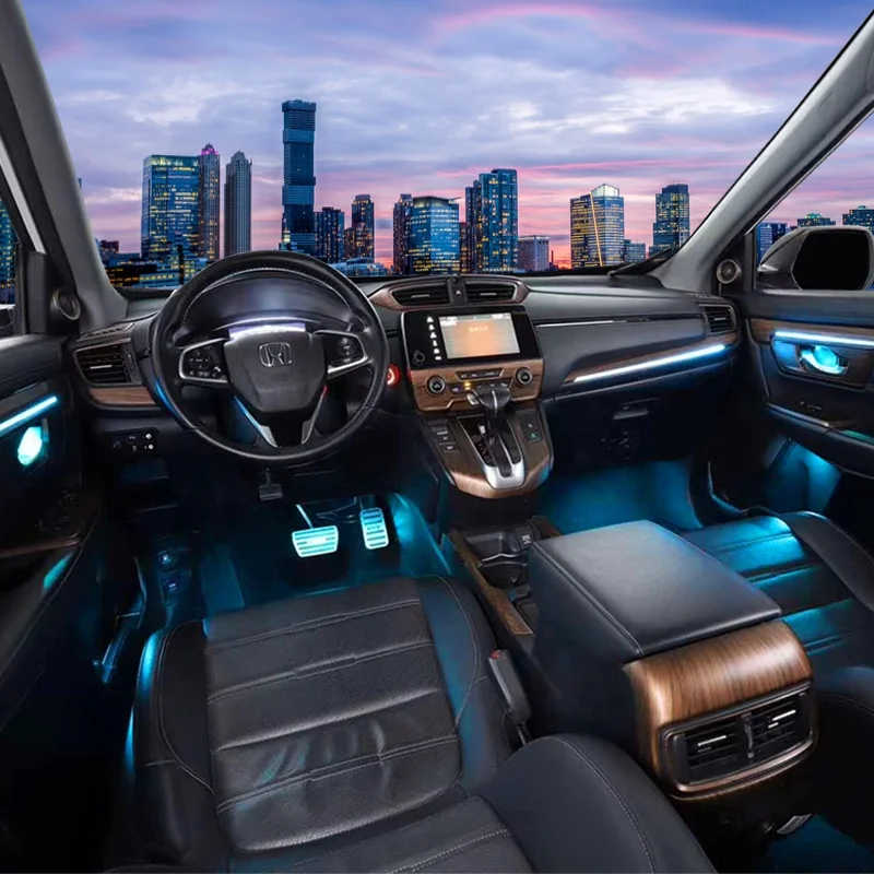 Advanced Manufacture 64 Colors Vehicle Accessories Interior Decorative Auto LED Lamp For Honda CRV Car Ambient Light