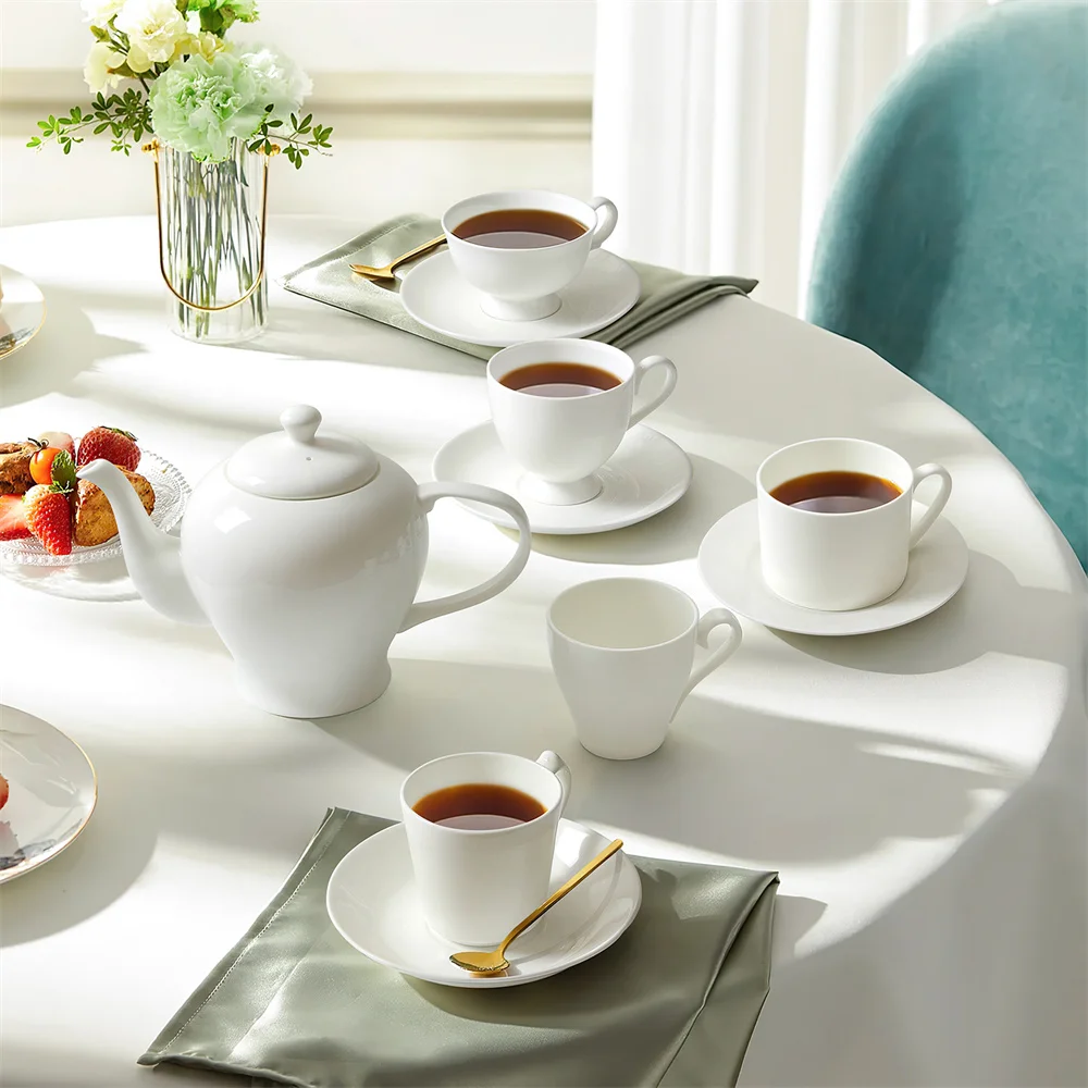 Fine Bone china Tea Cups and Saucers English Afternoon Tea Cup Sets Coffee Teacup