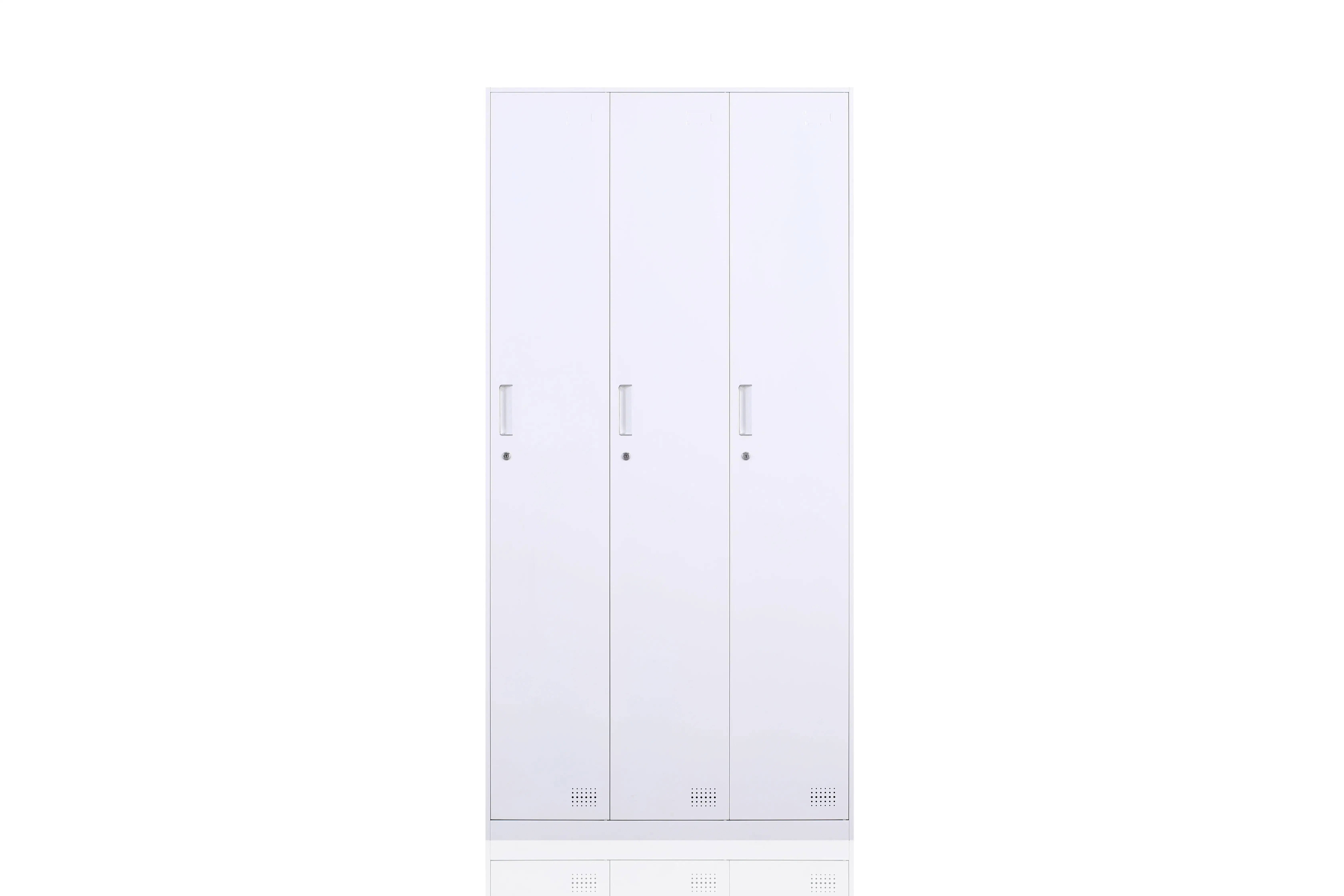 Metal locker 3 doors cabinet storage locker Exquisite three door wardrobe for bedroom