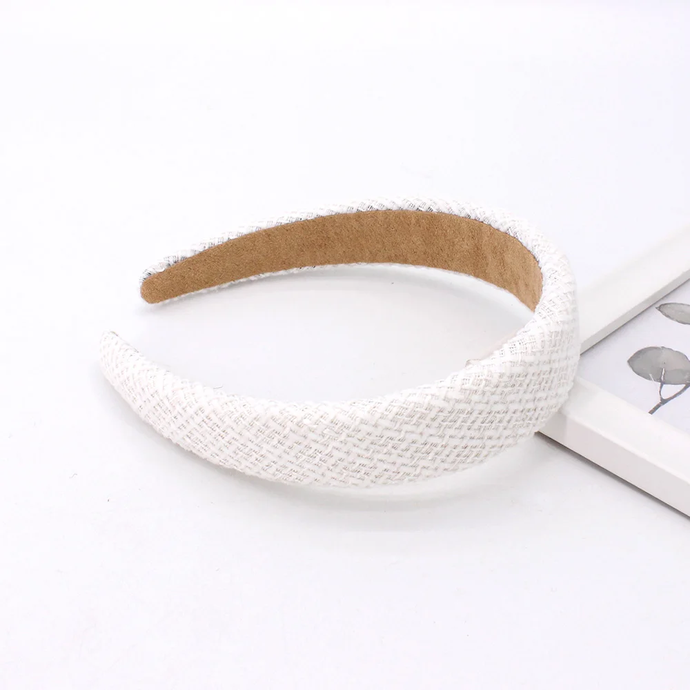 IFOND Elegant Beautiful Fabric Braid Wide Hairbands French Vintage Hair Accessories Designer Women Sponge Headbands