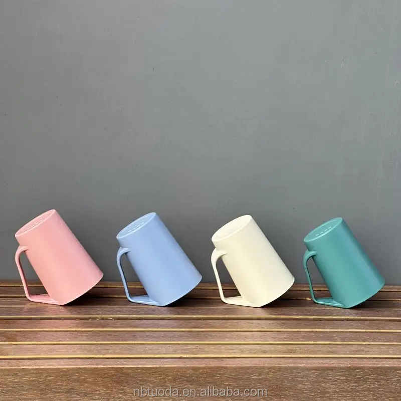 Wheat Straw Plastic Mug Unbreakable Durability Dishwasher & Microwave Safe Water Coffee Cup for Cold Hot Drinks