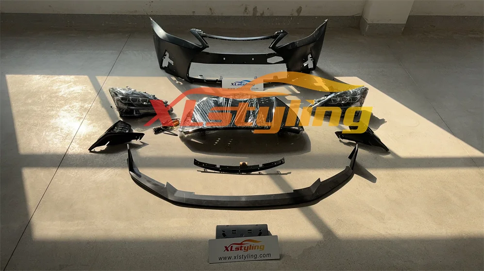 XLstyling Car Conversion Facelift Front Grill Bumper Headlights Bodykit For LEXUS 2009 IS250 upgrade Body kit