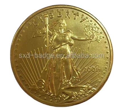 American eagle gold plated tungsten coins for promotion in stock
