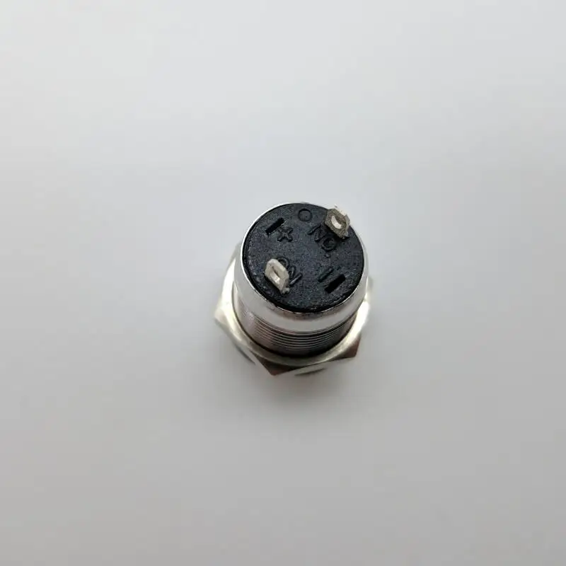 12mm Mounting Dimension IP67 Waterproof Protection NO Stainless Steel Push Button Switch