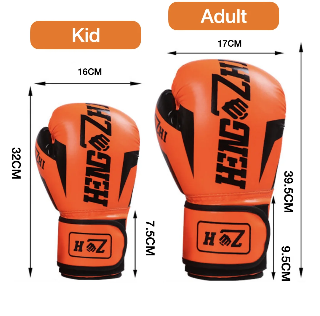 Kick Boxing Gloves for Men Women PU Karate Muay Thai Guantes De Boxeo Free Fight MMA Sanda Training Adults Kids Equipment