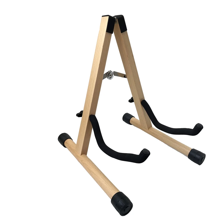 Hot selling folding acoustic electric wood guitar stand in stringed instruments parts