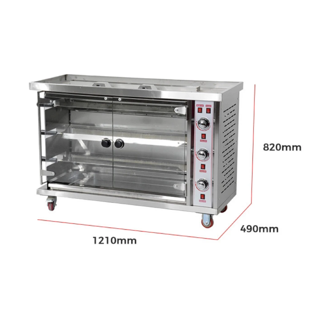 Rotisserie машина для приготовления цыплят газ/Электрический из нержавеющей стали