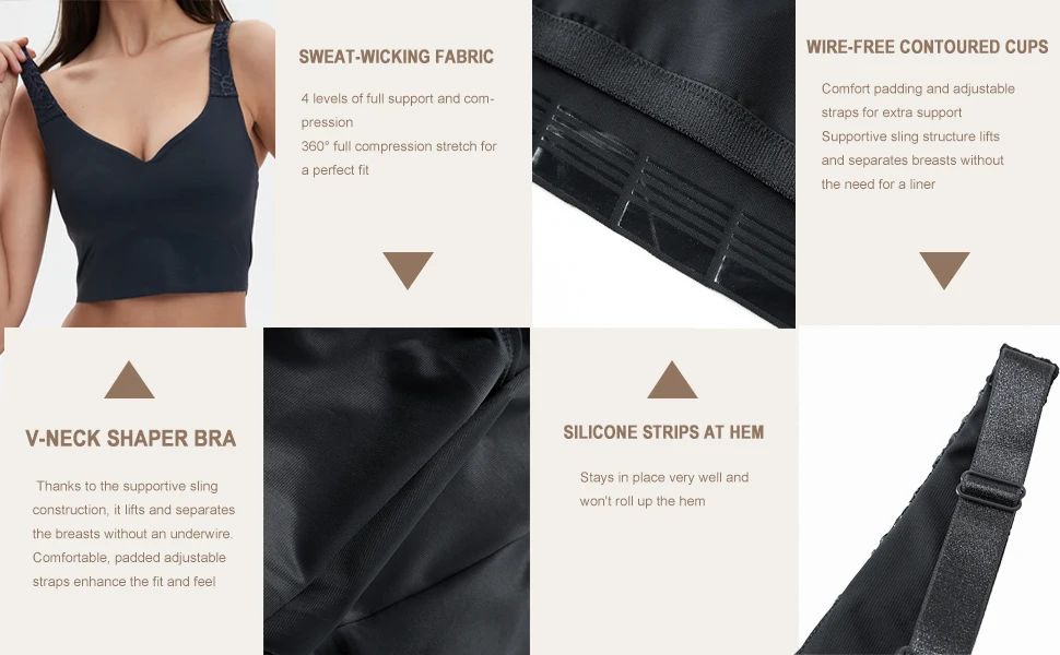 Hygieia Custom deep cup comfortable shaping bra women push up plus size Seamless breast lift shapewear bra