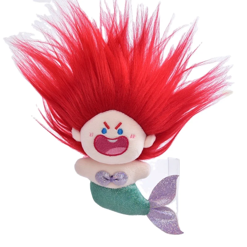 Hot selling Soft Stuffed Fried Hair Little Girl Plush doll Beautiful and lovely princess Cartoon Doll girl toys cotton doll