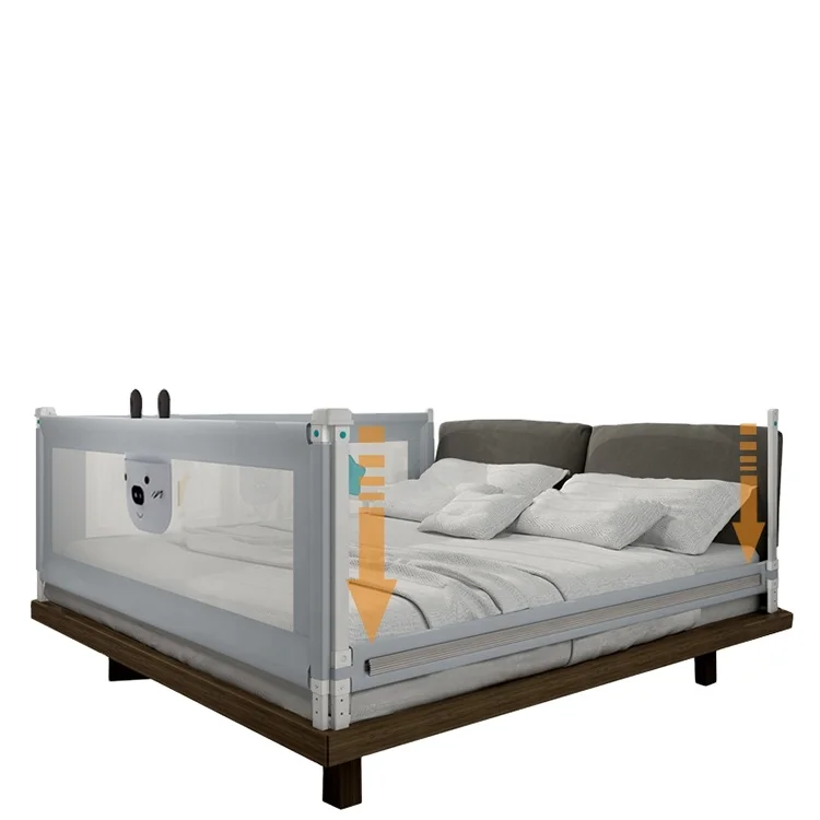 Adjustable Toddlers Railing Portable Bumper Bedrail Hot Sale Safety Baby Bed Fence Guard Rails For King Size Bed