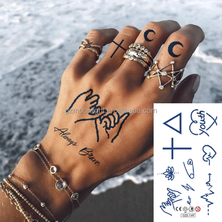 Factory Custom Herbal Skin sticker Safe Long Lasting 15 Days Realistic Dark Blue Semi Permanent Herbal Juice Tattoo