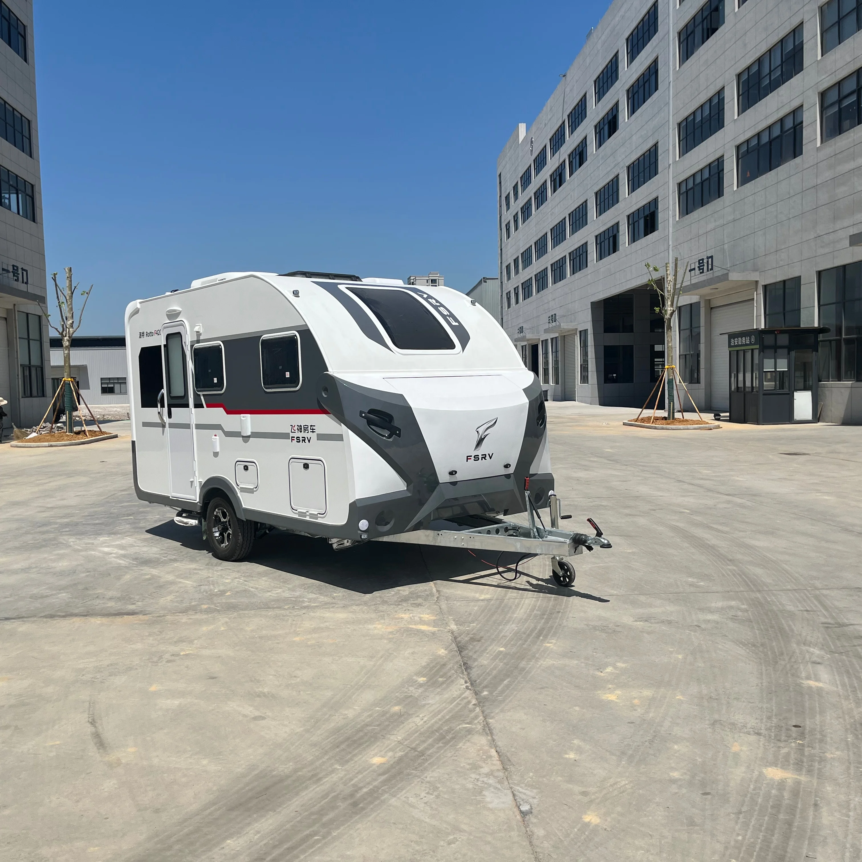 Manufacturer 2022 New Factory Travel Camper On Road Camping Caravan Travel Trailer