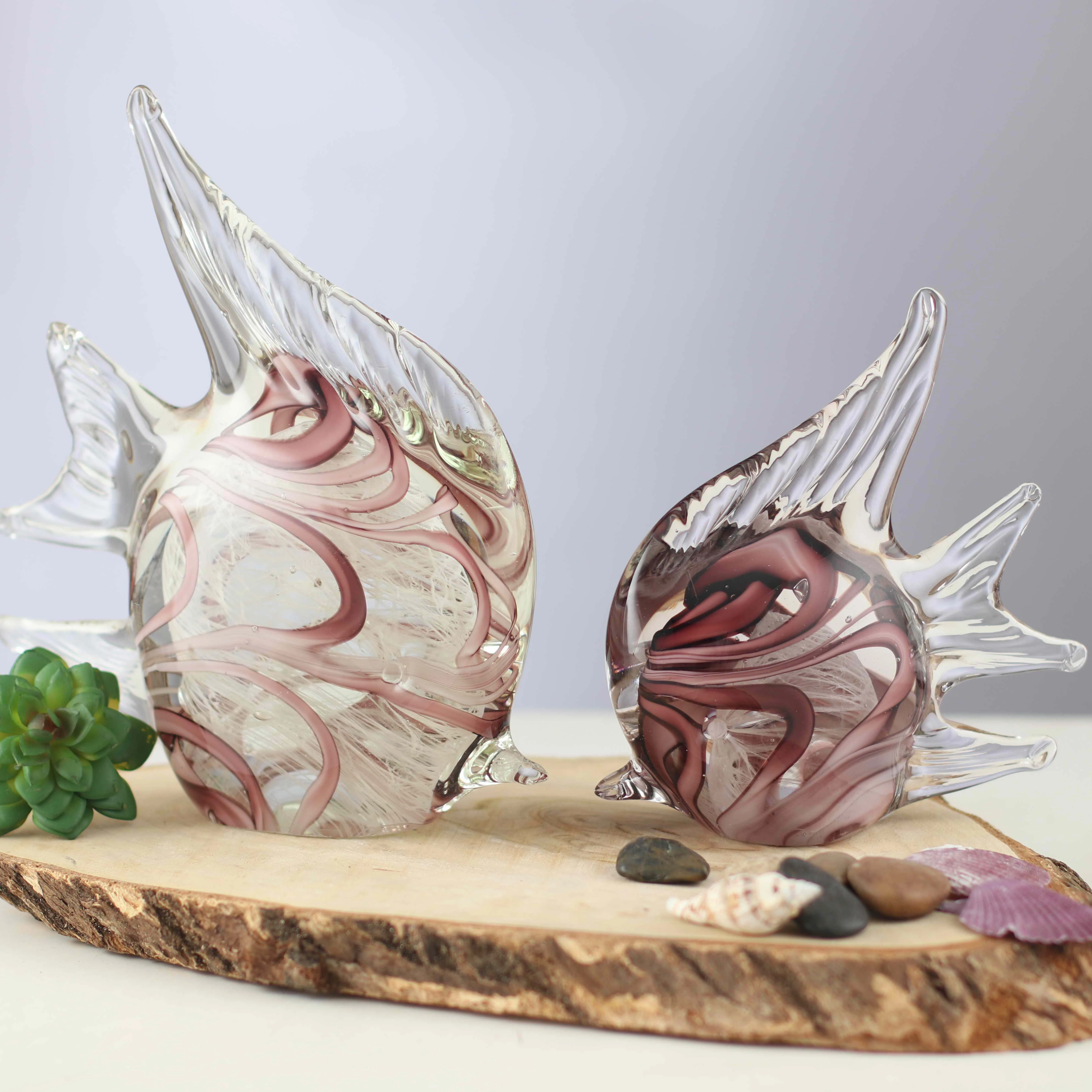 Современные уникальные стеклянные рыбки ручной работы для домашнего декора