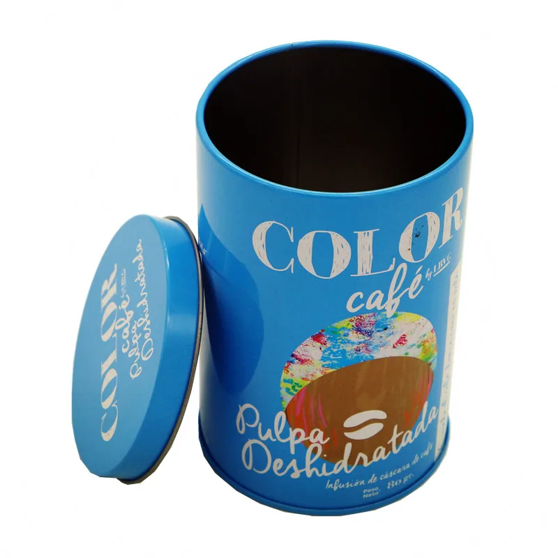 round shaped metal tin can hotsale tinplate box Factory Wholesale Tin Can For Tea Tinplate Ointment Storage Box tin tea
