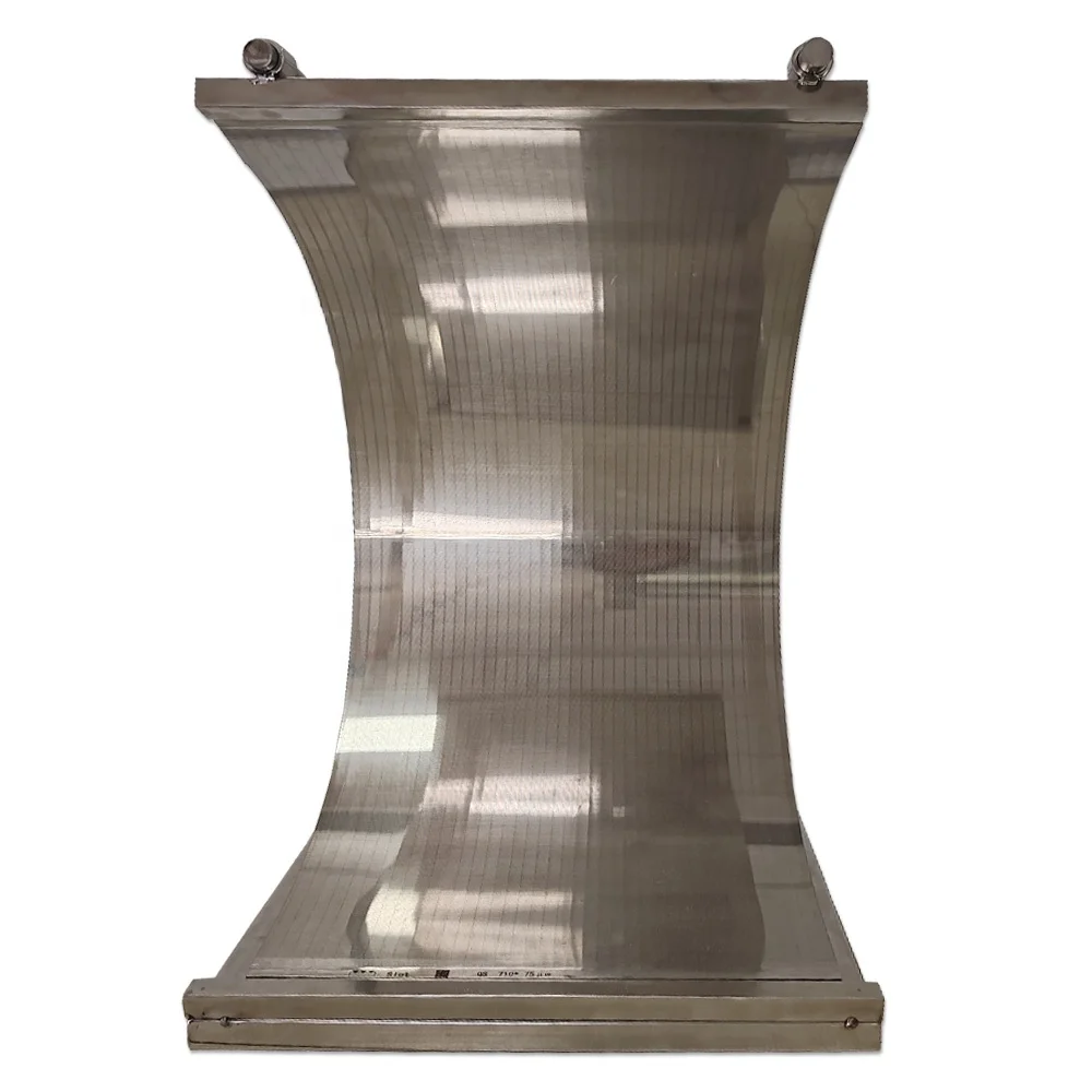 Customizable 316L SS Perpendicular Parallel Flow Wedge Wire Sieve Curved Bend Screens Industry Industrial Filtration Equipment