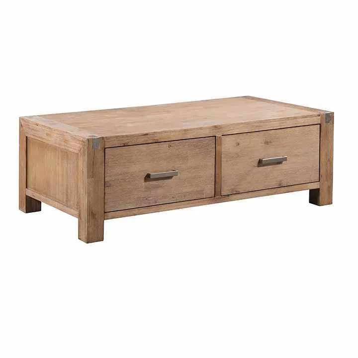 Горячая Распродажа Европейский современный стиль эспрессо твердая акации 2 ящика журнальный столик для дома гостиной