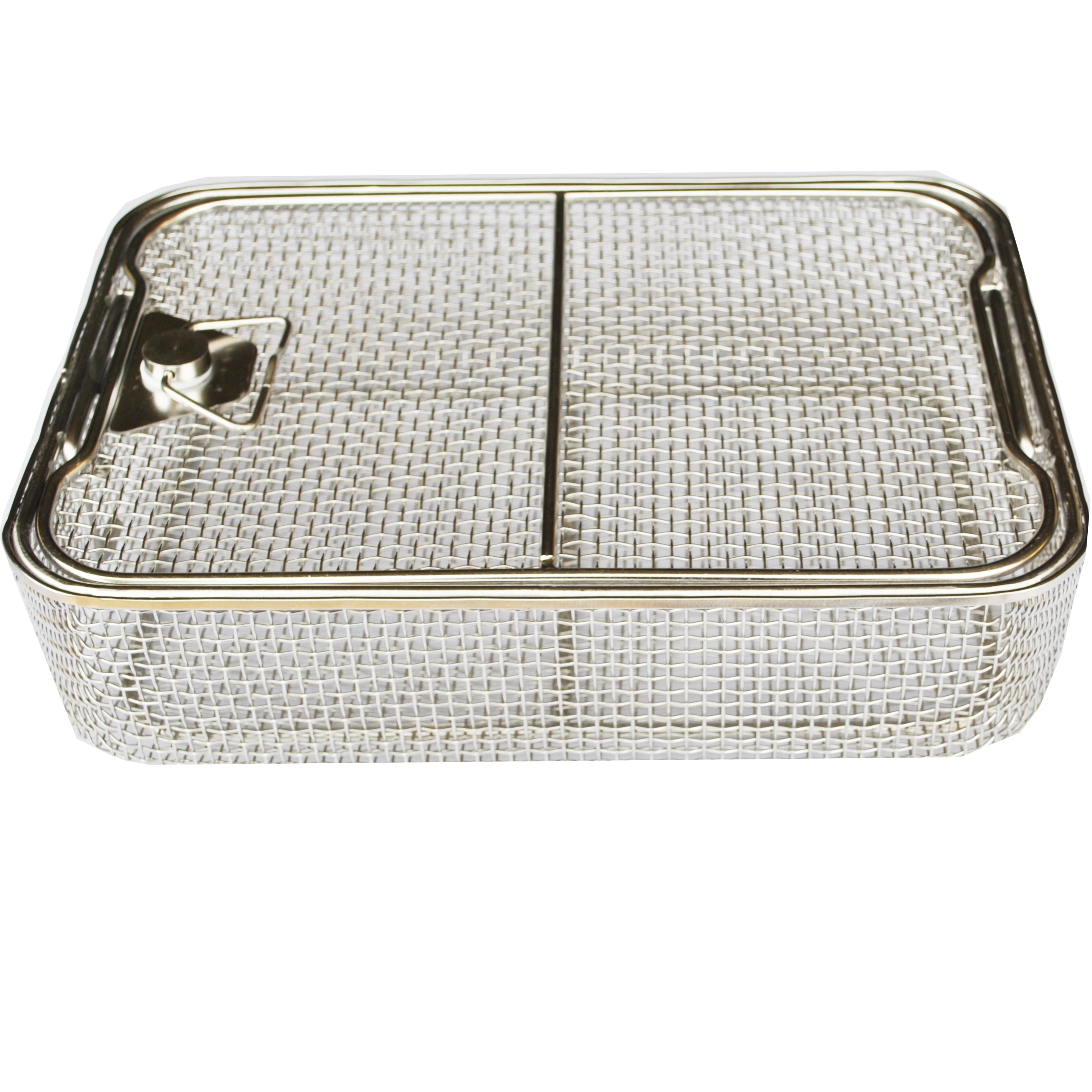 Customized size food grade 316 stainless steel wire mesh medical basket used for hospital and industries drying and cleaning
