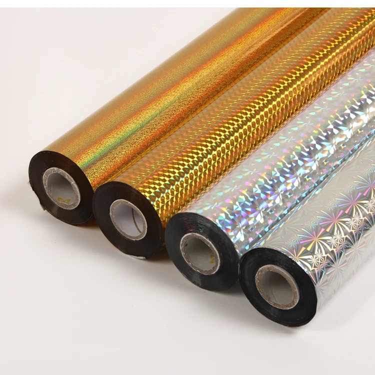 Gold Holographic Foil Multi Color Laser Cold Stamping Foil Rolls for Paper/ Plastic/ Leather