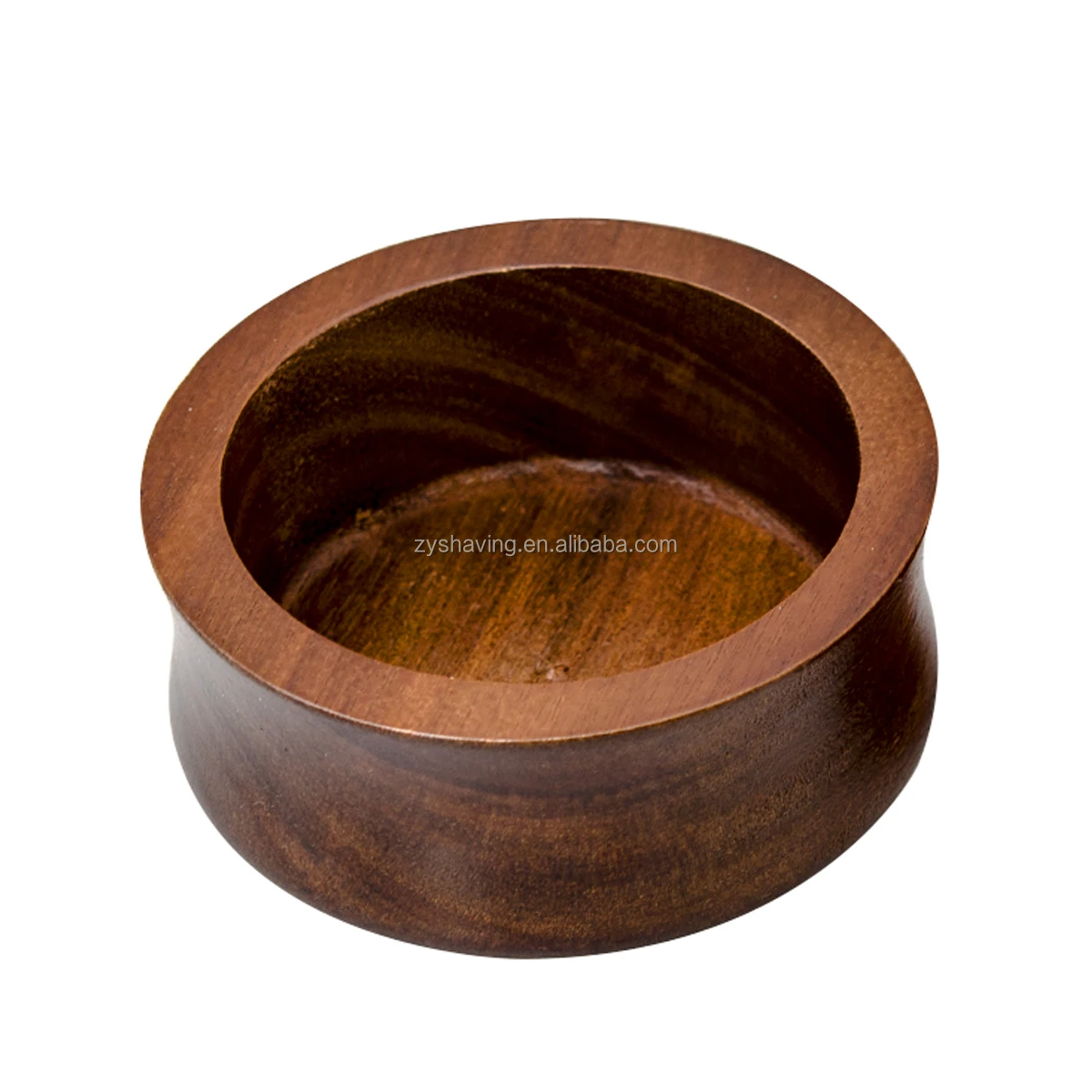 ZY Wooden Shaving Bowl with Lid Shaving Soap Bowl for Men Easy to Lather Shave Soap Cup