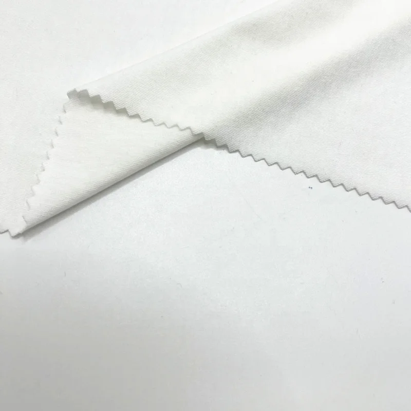190GSM 60% polyester 35% rayon  5% spandex white polyester rayon spandex viscose  fabric