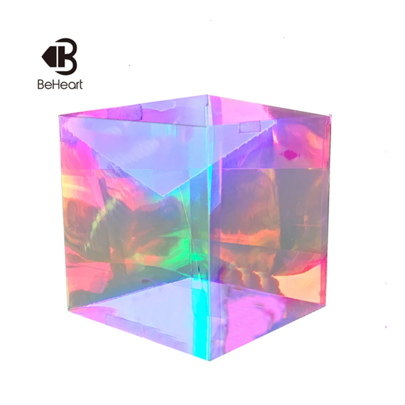 
Shenzhen Baihe Custom Print Gift Clear Holographic Pvc Plastic Package Box For Chocolate Biscuit 