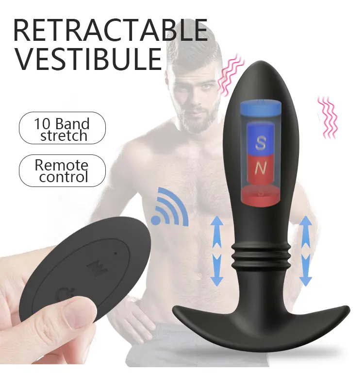 Remote Control Adult Butt Plug Pussy Sex Toys for Male Anal Plug Vibrator For Man