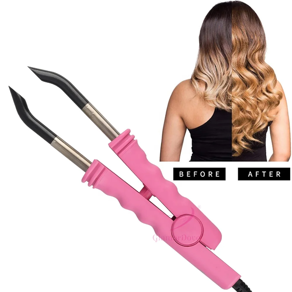 Temperature Adjustable Mini Flat Tip Hair Connector Machine Keratin Heated Iron Bonded Machine for Hair Extensions