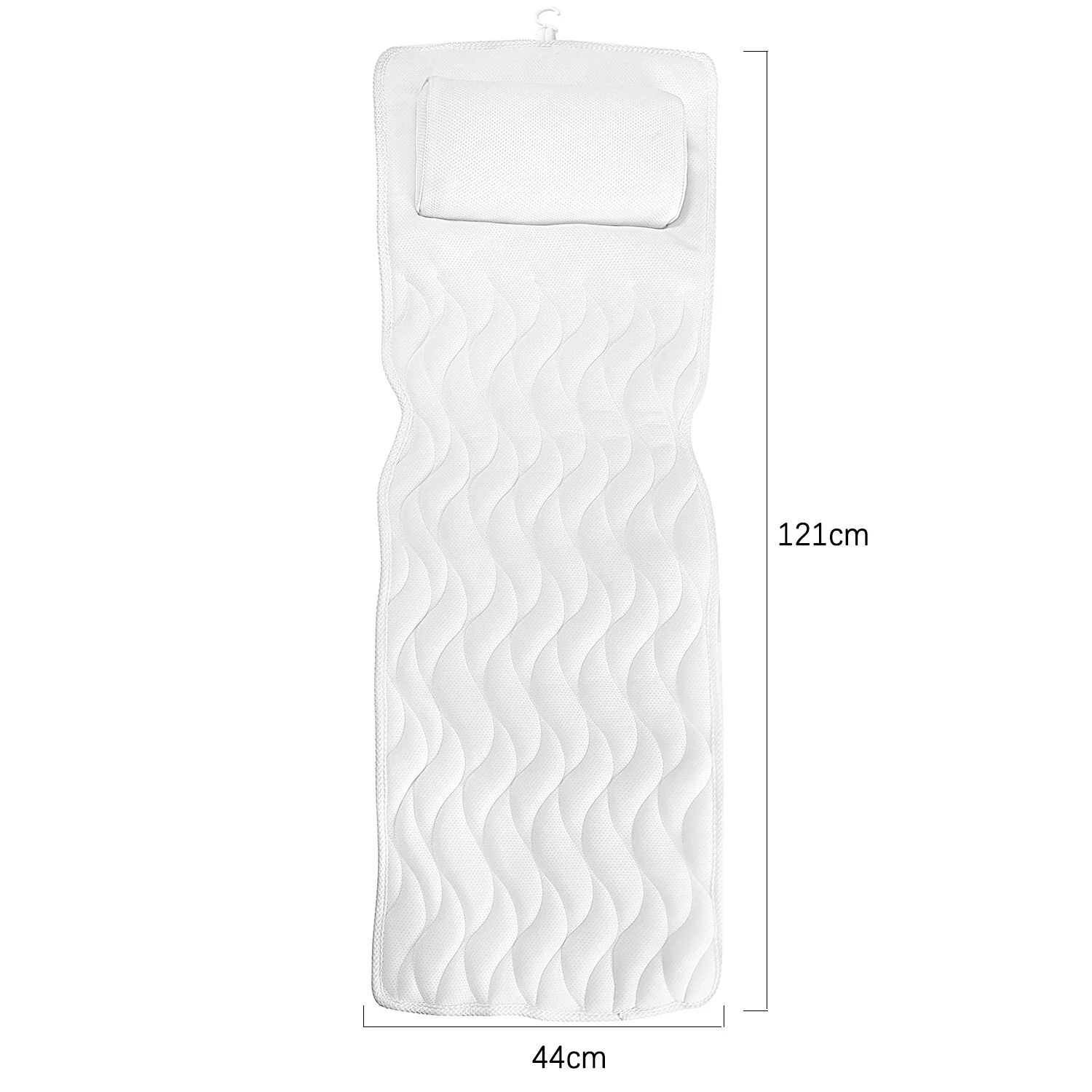 New Design Comfortable 4d Bath Pillow Anti Slip With Suction Cup Bath Pillow For Bathtub