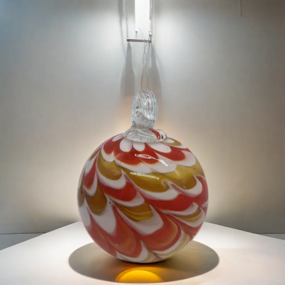 Handmade Glass Hanging Balls for Decorating Hanging Trees Part of Glass Crafts