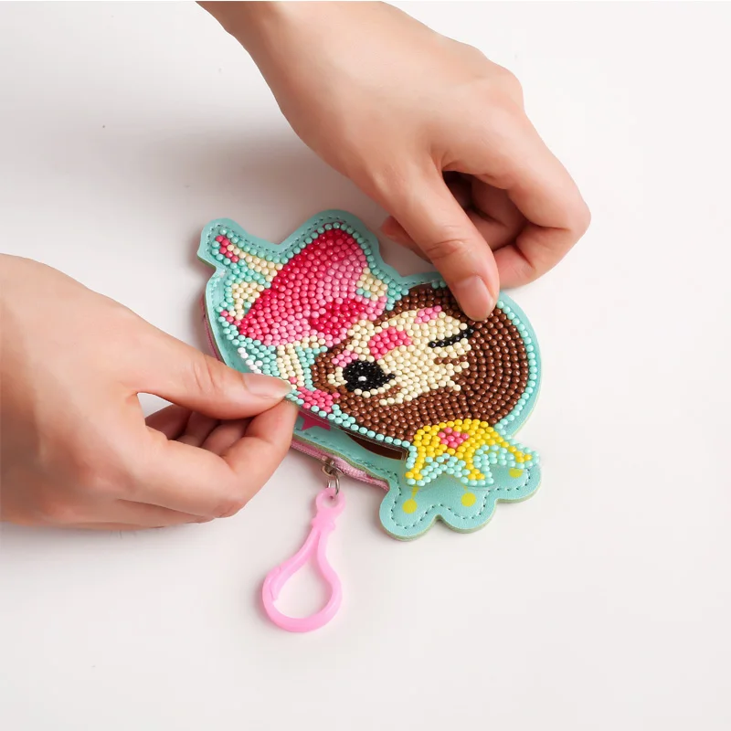 Девушка-подросток легко diy рождественские подарки мультяшная девушка кошелек для монет