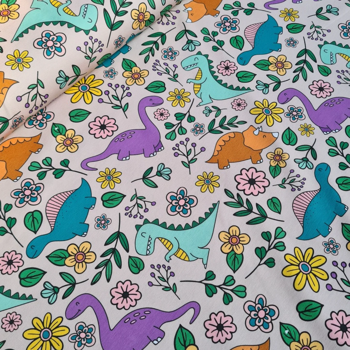 Custom Design Organic Cotton Lycra Print Jersey Knit Fabric 95 Cotton 5 Spandex Fabric Cottons Fabric