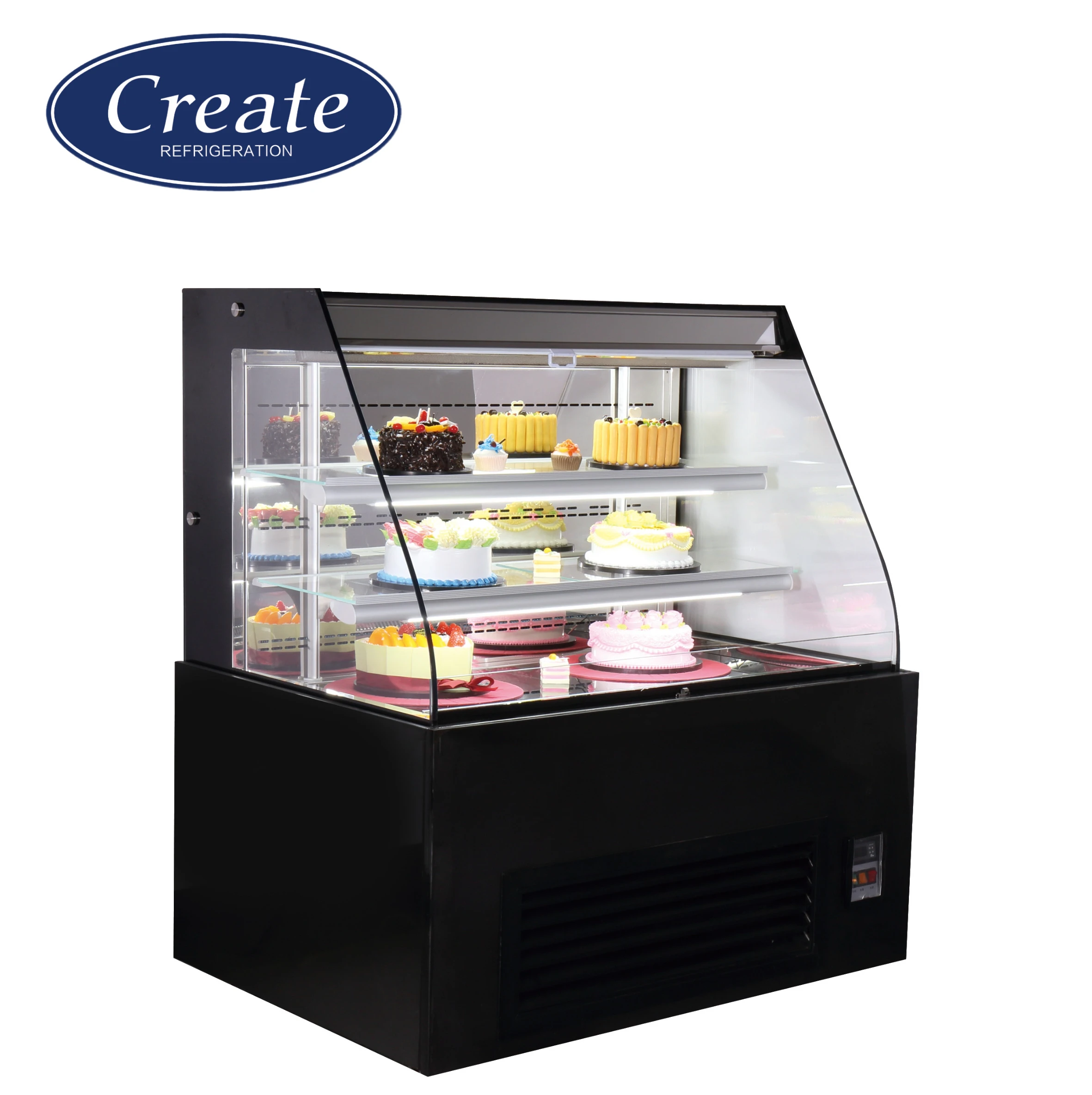 Air Cooling Sweet Pastry Bakery Fridge Bakery Showcase Refrigerator Vitrine Front Open Cake Chiller Display Refrigerator