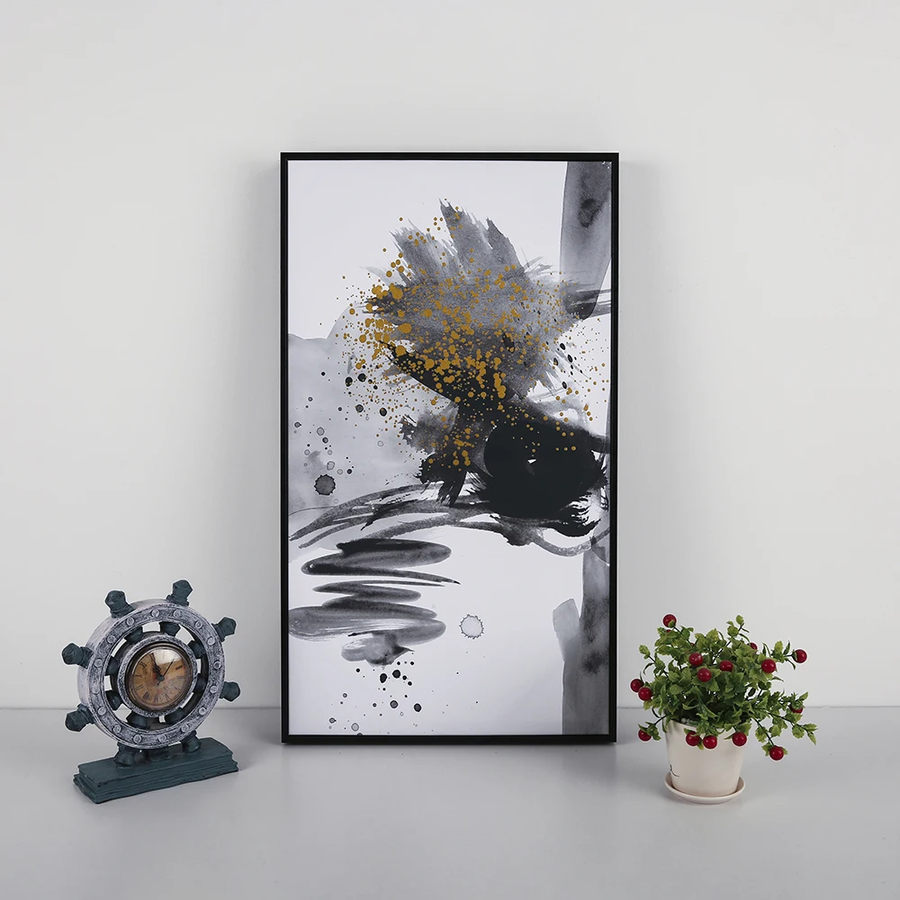 
Modern picture custom abstract canvas print with frame for living room floating framed canvas 