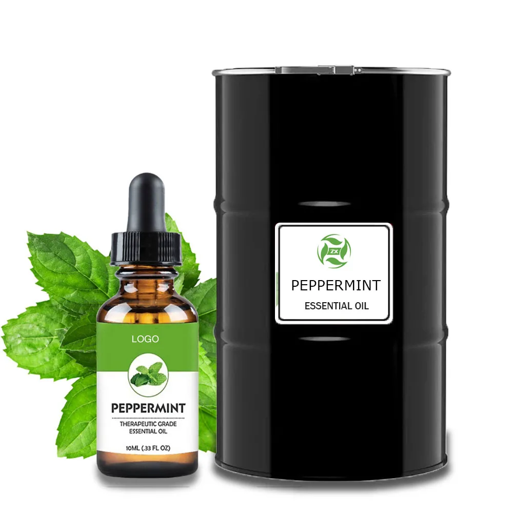 Органическое эфирное масло мяты перечной Mentha Arvensis кукурузной для орального спрея массаж волос