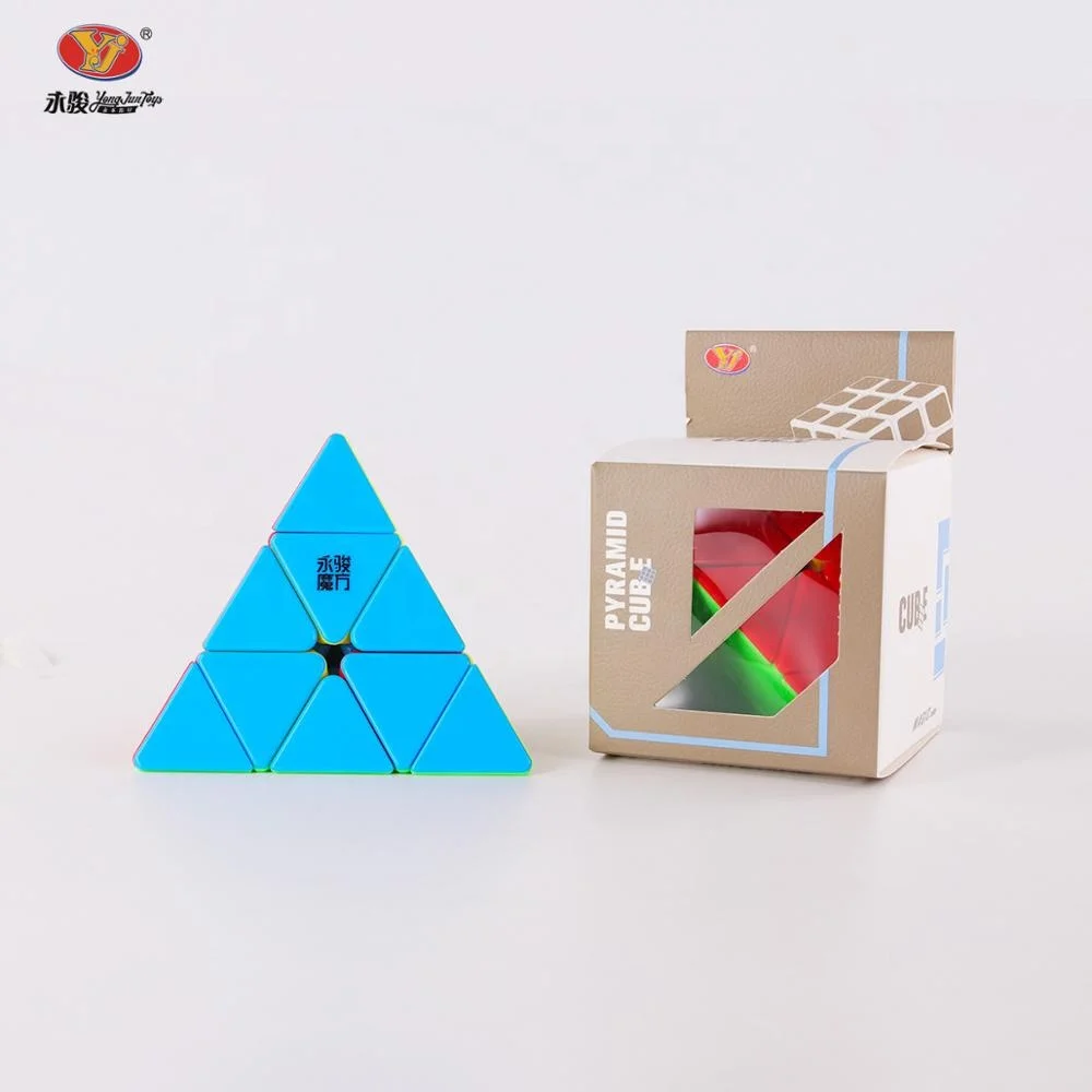 Yongjun Triangular 3x3 YuLong Pyramid Cube Educational Toy Magic Cubes Puzzle For Wholesale 3d puzzle toy gift pyramid cube