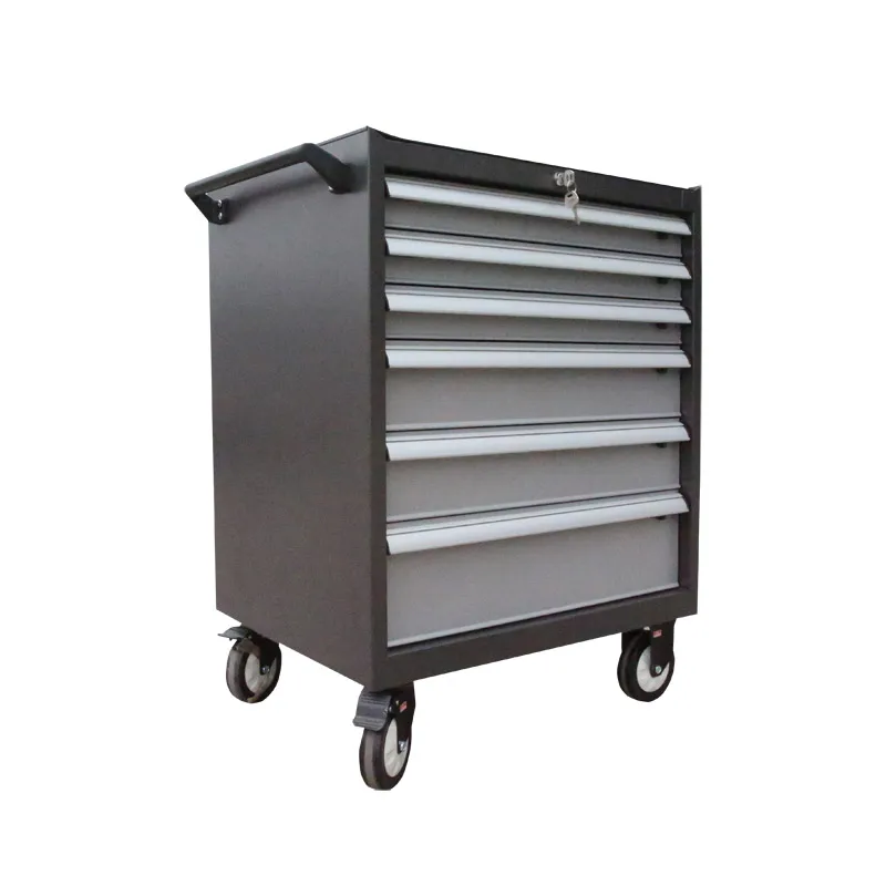 Wholesale Professional Tool Chest Roller Cabinet Six Drawer Tool Trolley with Wheels & Brake
