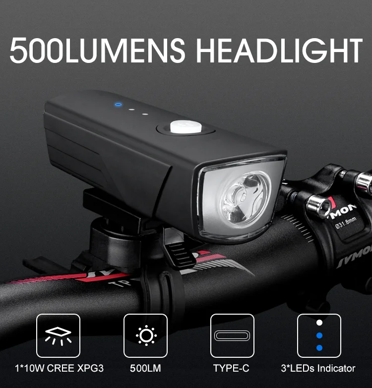 500LMENS USB rechargeable Headlight