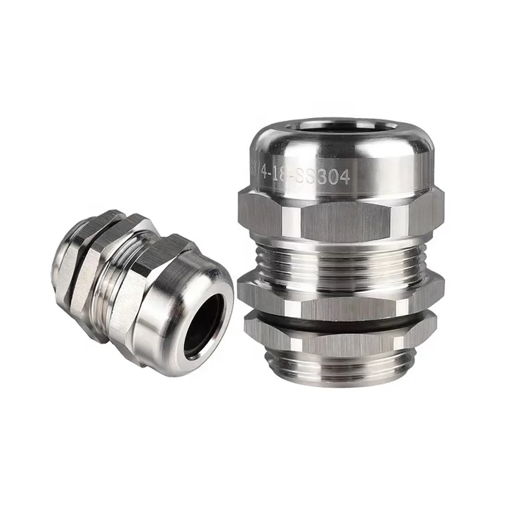 Заводская поставка металлический водонепроницаемый кабельный соединитель PG9 M16 из нержавеющей