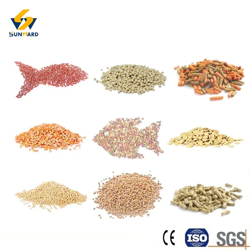Puffed Fish Feeder Food Extruder Floating Feed Oil Coated Machine