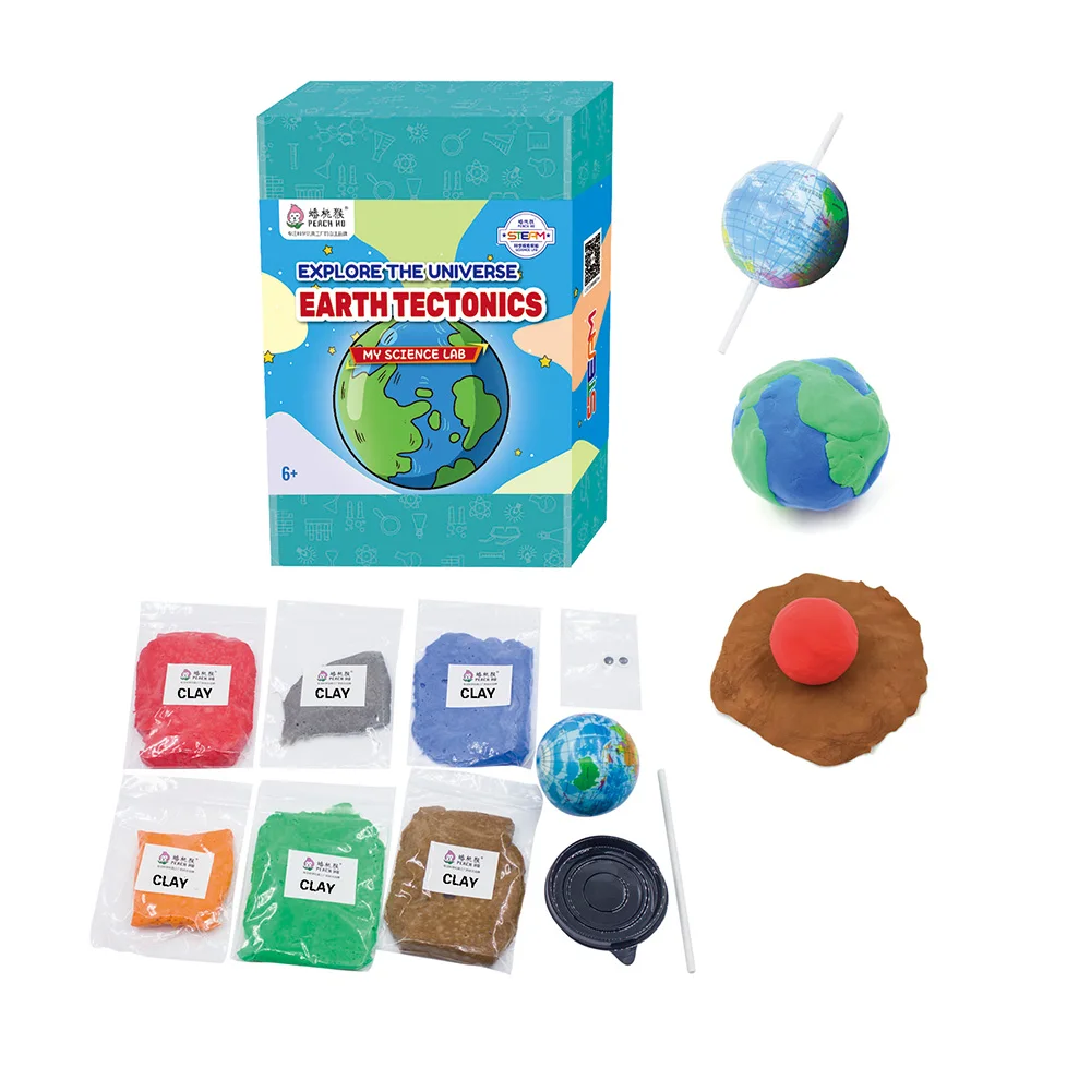 Non-Toxic Clay Slime Earth Construction Kit Wholesale Super Light Modeling Air Dry Polymer Clay Kids DIY Toy