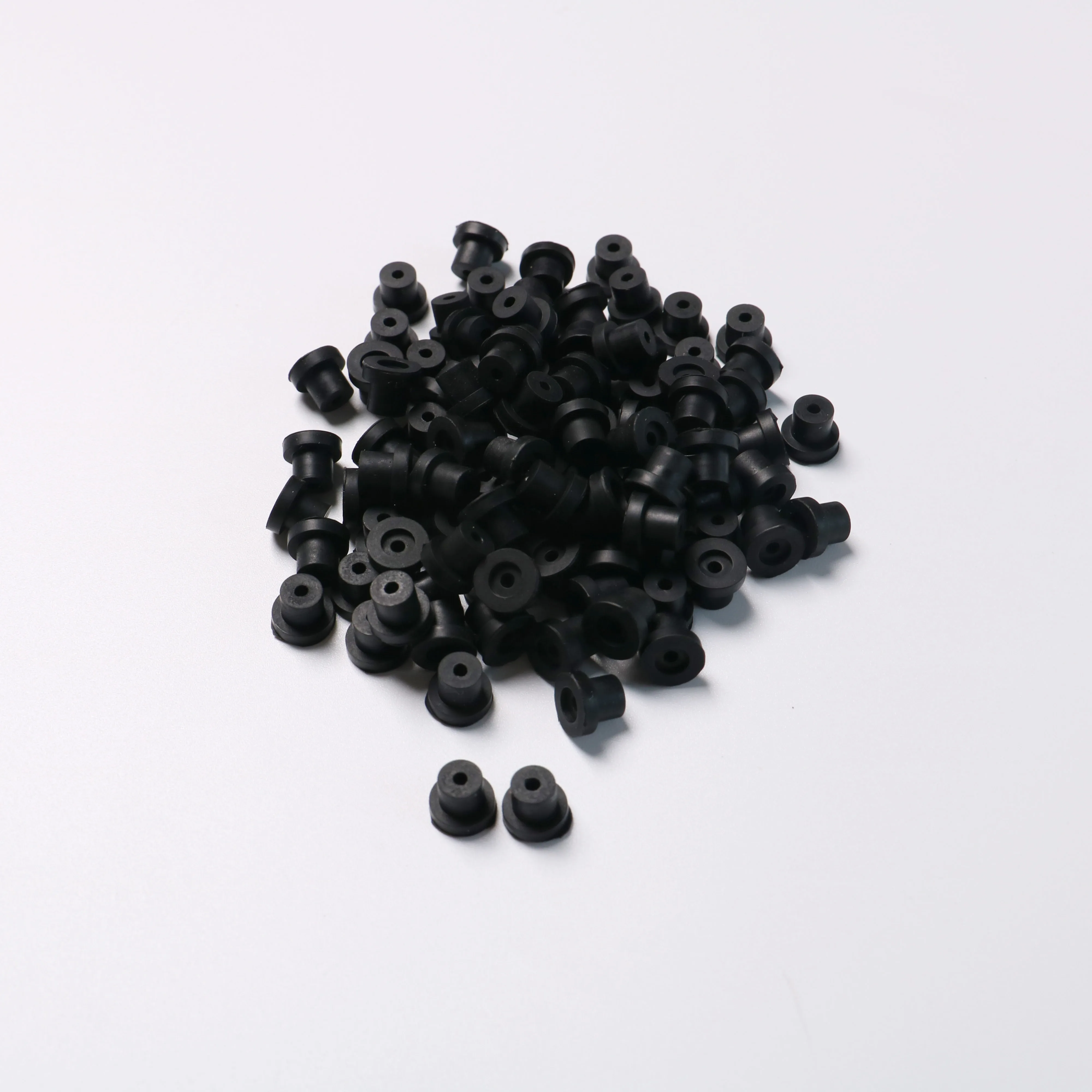 Black T-Type Silicone Eyelet Rubber T Hat Grommets Tattoo Needle Pad Nipple Eyelets Hat Tattoo Machine Pad