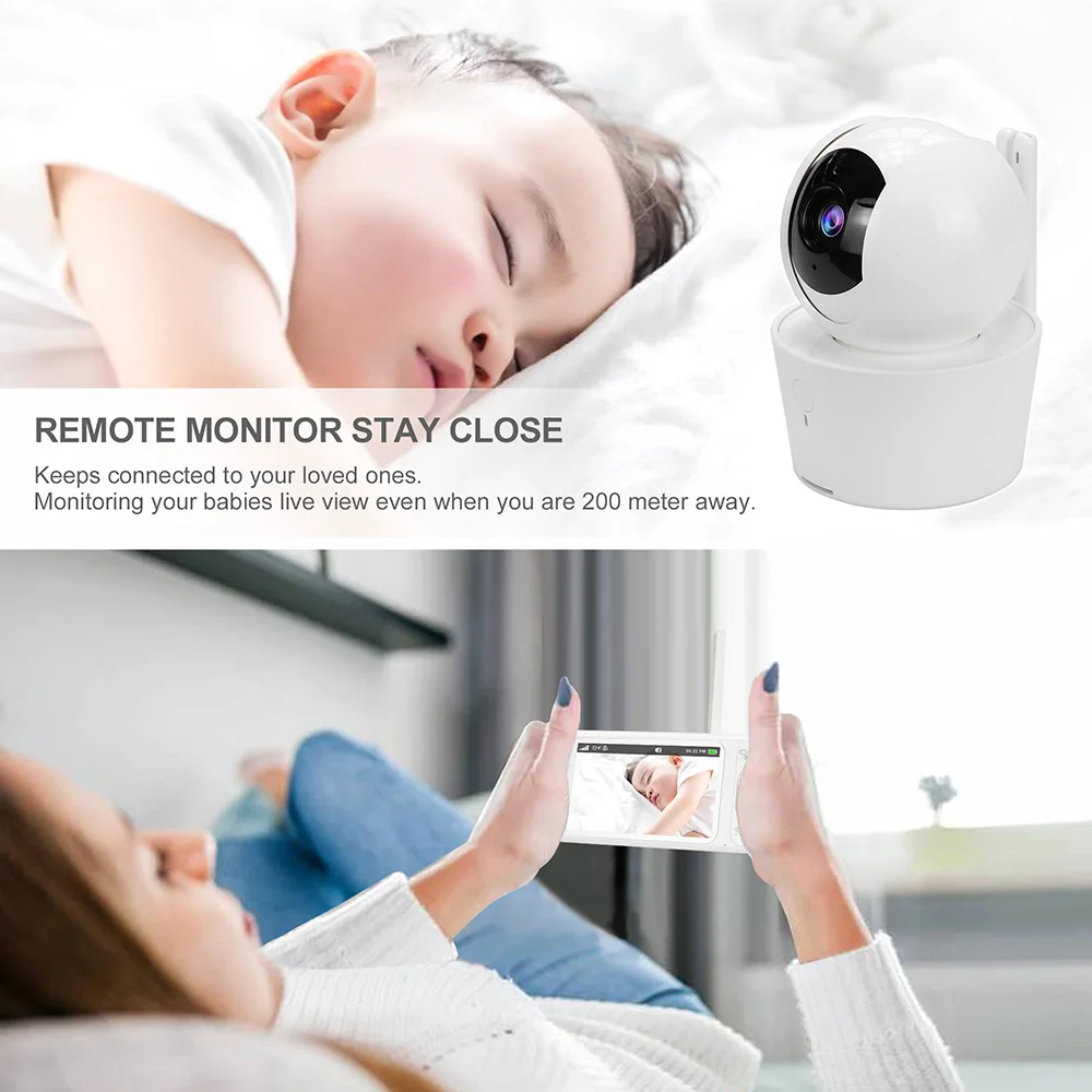  Беспроводная Wi-Fi камера для домашней безопасности 1080P с функцией ночного