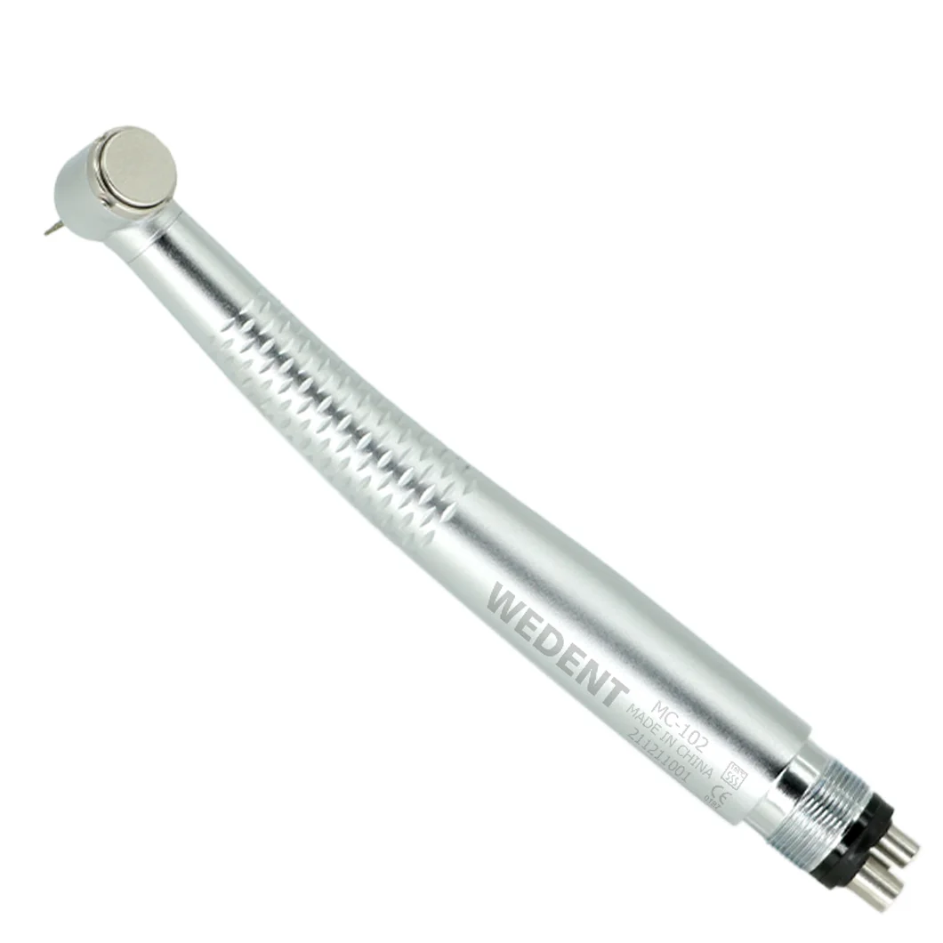 Dental Unit 4 Holes Portable Turbine Handpiece Torque Head 5 LED Light High Speed Dental Handpiece