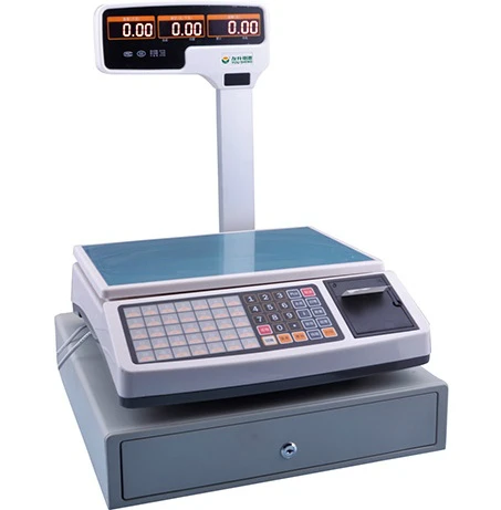 Весы с наличными и кнопками, 30 кг, светодиодный двойной дисплей, высокая точность, перезаряжаемая батарея 6v4a