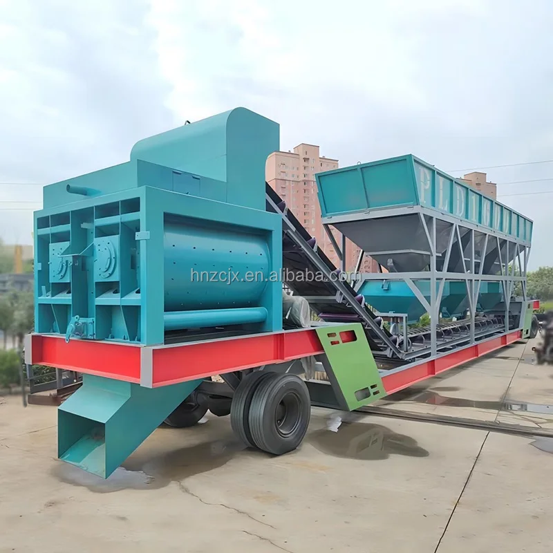 Concrete Mixer Plant For Sale Usa Truck Trailer Forced Concrete Mixing Plant Integrated Double Shaft Mobile Mixing Station