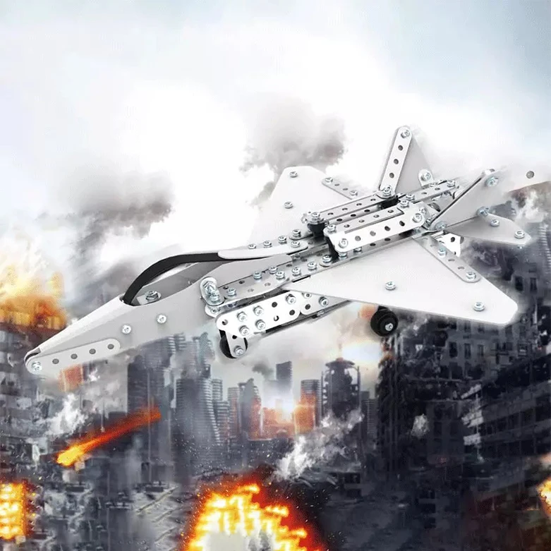 Hot Sale Kids Alloy Jigsaw ABS Assembly Kids Unisex 3D Puzzle Metal DIY Crafts Stereo