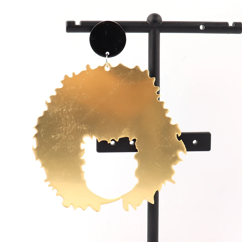 African Map Fashion Earrings Acrylic Resin